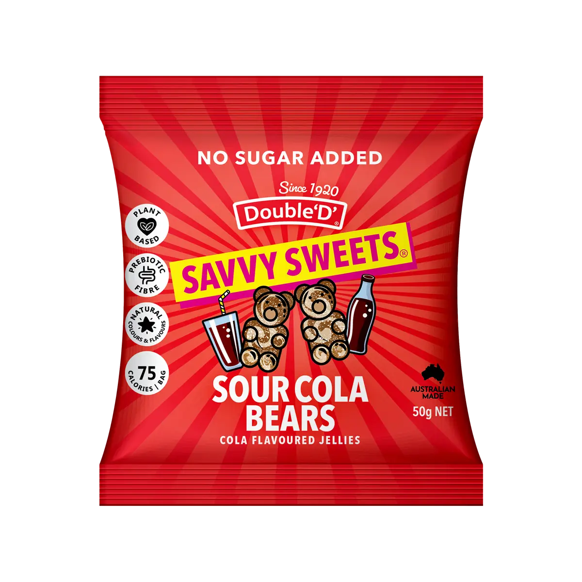 Savvy Sweets Berry Bears Raspberry & Grape